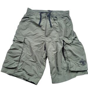 Boy Scouts Of America Shorts Mens XS Green Cargo Uniform Work Nylon